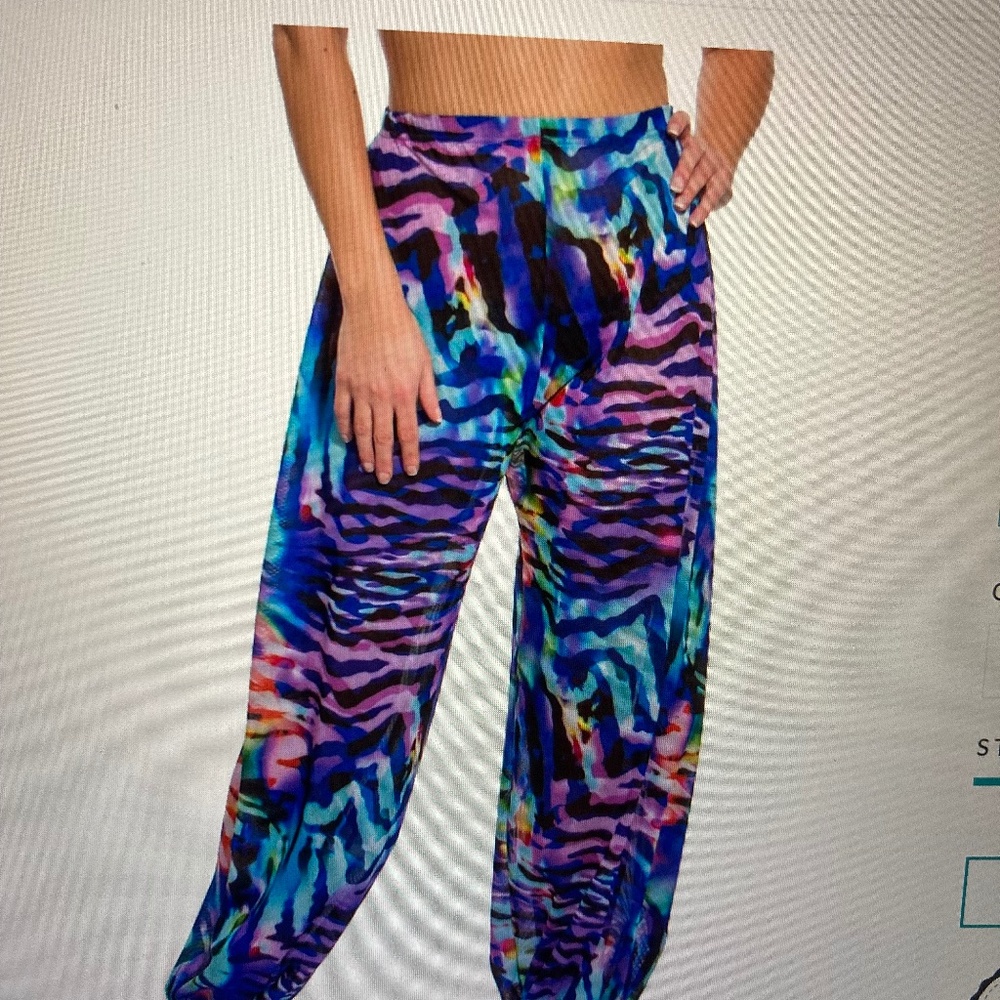 Kiniki Tan Through Harem Pants and Bra Top